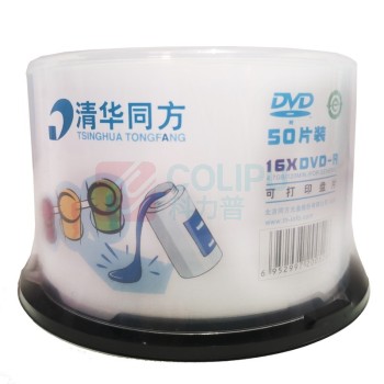 清华同方 THTF DVD刻录光盘 DVD-R16X 4.7G 50片 
