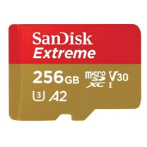 闪迪 SANDISK 内存卡 U3 V30 C10 4K A2 256G 读速190MB/s (备注:适用大疆无人机gopro运动相机)