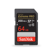 闪迪 SANDISK SD存储卡 64GB  U3 C10 V30 4K至尊极速版单反相机内存卡