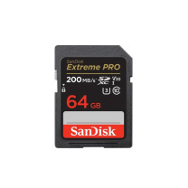 闪迪 SANDISK 64GB SD存储卡 U3 C10 V30 4K 至尊超极速版内存卡 SDSDXXY-064G-ZN4IN 读速200MB/s 写速90MB/s 捕捉4K超高清
