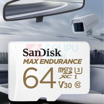 闪迪 SANDISK 64GB TF(MicroSD)存储卡 适用于家庭监控摄像头及行车记录仪内存卡 SDSQQVR-064G-ZN6IA 