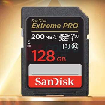 闪迪 SANDISK 存储卡SD卡 Extreme PRO 200MB/s读取速度SDXC 128G 1张 