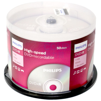 飞利浦 PHILIPS 空白光盘 16速4.7G 4.7G 桶装50片