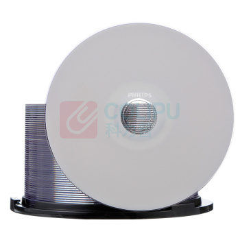 飞利浦 PHILIPS 空白光盘 DVD-R 桶装50片 16速4.7G 可打印盘