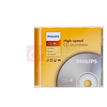 飞利浦 PHILIPS 刻录光盘 CD-R 700M 52速 单片盒装
