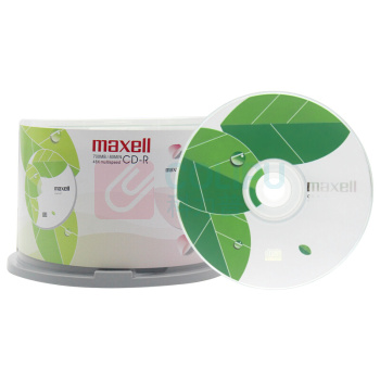 麦克赛尔 maxell 光盘 CD-R 50片/筒 (彩色) 48X 700MB
