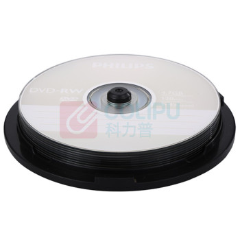 飞利浦 PHILIPS 可擦写空白刻录光盘光碟 DVD-RW 10片装