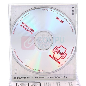 麦克赛尔 maxell 光盘 DVD+RW 单片装 4速 4.7G 可擦写