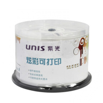 紫光 UNIS 可打印光盘 DVD-R 空白4.7G 刻录盘 50片桶装 