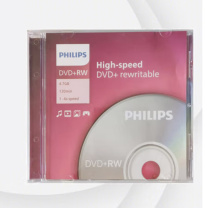 飞利浦 PHILIPS 可擦写刻录光盘 DVD+RW 单片装  4速4.7G