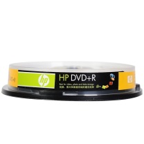 惠普 HP DVD+R光盘 4.7G 16速 10片/桶
