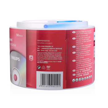 飞利浦 PHILIPS DVD-R光盘 16速4.7G 桶装50片