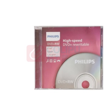 飞利浦 PHILIPS 刻录盘 DVD+RW 单片盒装 4速 4.7G