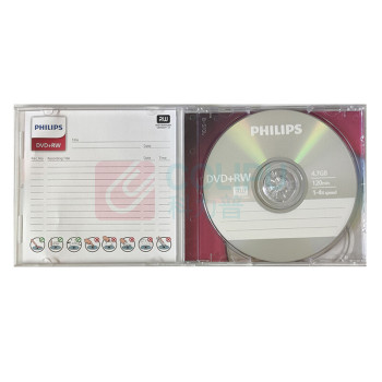 飞利浦 PHILIPS 刻录盘 DVD+RW 单片盒装 4速 4.7G
