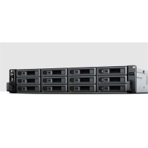 群晖 Synolog 备份服务器/企业级NAS RS2423RP+ 12盘位,32G内存,配2块960G SSD,10块16TB HDD,双万兆光口,3年主机、硬盘质保。