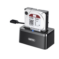 优越者 硬盘底座单盘位 Y-1078ABK 2.5/3.5英寸 机械/SSD固态 笔记本外接硬盘盒子