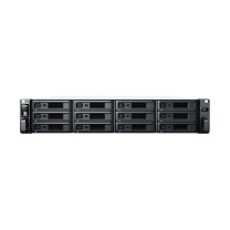群晖 Synolog 12盘位四核心 2U机架式 网路存储服务器 企业专用版 RS2421+ NAS 12块HAT5300-16T硬盘