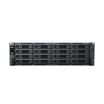 群晖 Synolog 16盘位四核心 3U机架式 网络存储服务器 企业专用 RS2821RP+ NAS 16块HAT5300-16T硬盘