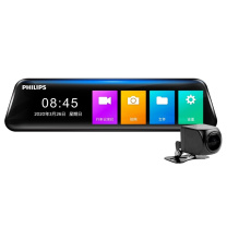 飞利浦 PHILIPS 行车记录仪 CVR1600 11.8英寸大屏幕 高清夜视 前录+后录 含64G专用内存卡