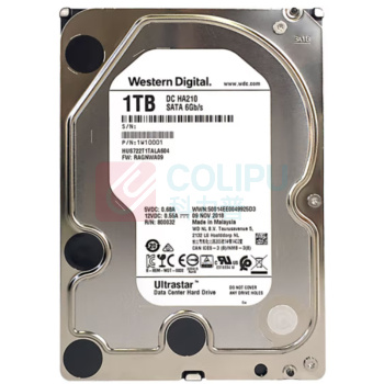 西部数据 WD 企业级机械硬盘 HUS722T1TALA604 1TB DC HA210 SATA 7200转128MB CMR垂直 3.5英寸