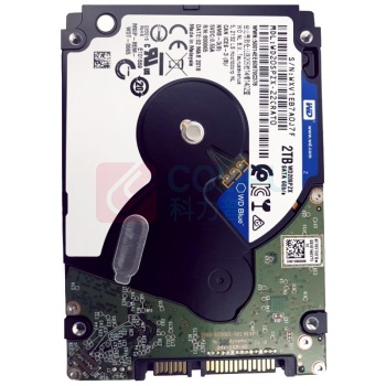 西部数据 WD 笔记本硬盘 WD20SPZX 蓝盘 2TB 5400转 128MB SATA