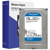 西部数据 WD 台式机硬盘蓝盘 WD10EZEX 1TB /64MB/7200RPM/SATA6Gb/s