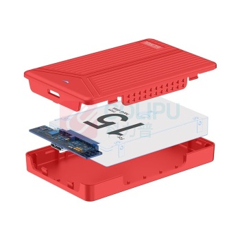 杰储 GCHUL 移动硬盘 T1000 5TB (竖纹红色) USB3.0 2.5英寸 单次5个起订