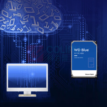 西部数据 WD WD Blue硬盘 WD40EZAX 4TB 5400转 256MB SATA 3.5英寸 CMR垂直技术