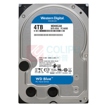 西部数据 WD WD Blue硬盘 WD40EZAX 4TB 5400转 256MB SATA 3.5英寸 CMR垂直技术