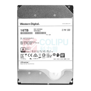 西部数据 WD 企业级氦气机械硬盘 WUH721816ALE6L4 16TB HC550 SATA 7200转512MB CMR垂直 3.5英寸