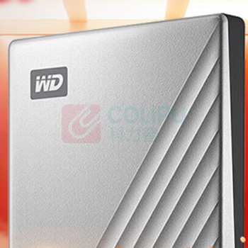 西部数据 WD 移动机械硬盘 My Passport Ultra 2.5英寸 银色 便携 密码保护 兼容Mac 4TB Type-C