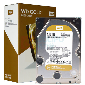 西部数据 WD 机械硬盘 WD1005VBYZ 1TB 企业级 (金盘) CMR垂直 7200转 128MB SATA