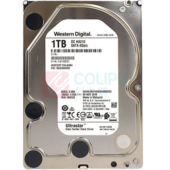 西部数据 WD 机械硬盘 HA210 1TB 128MB SATA7200转 CMR 3.5英寸服务器硬盘