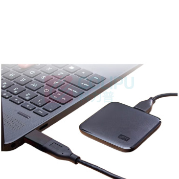 西部数据 WD 移动固态硬盘 WDBAYN0010BBK 1T 64.51*64.51*8.63mm (黑色) PSSD Type C手机电脑外接硬盘