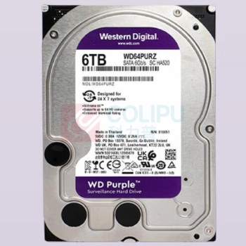 西部数据 WD 机械硬盘 WD64PURZ 6TB