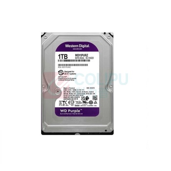 西部数据 WD 监控级机械硬盘 WD10PURZ 1TB 紫盘 SATA 64MB CMR垂直 安防存储