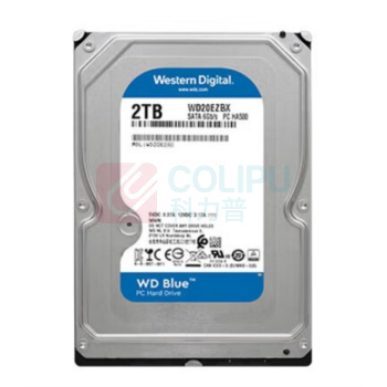 西部数据 WD 台式机机械硬盘 WD20EZBX 2TB 7200转 256MB SATA 含数据线