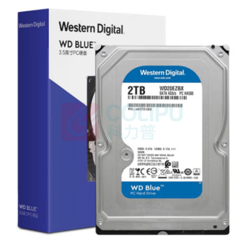 西部数据 WD 台式机机械硬盘 WD Blue 西数蓝盘 SATA (WD20EZBX) 2TB 7200转 256MB 