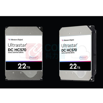 西部数据 WD 企业级氦气硬盘 WUH722222ALE6L4 HC570 SATA 22TB 7200转 512MB CMR 