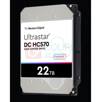 西部数据 WD 企业级氦气硬盘 WUH722222ALE6L4 HC570 SATA 22TB 7200转 512MB CMR 