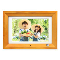 柯达 Kodak 数码相框 1020V 10.1英寸 (原木色) 高清电子相册可遥控视频照片音乐播放器