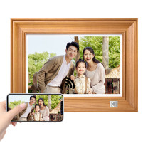 柯达 Kodak 数码相框 127V 10.1英寸 (原木色) 电子相册高清触摸屏照片播放器创意礼物结婚纪念