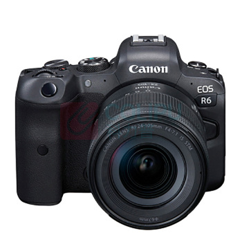 佳能 CANON 全面幅相机 EOS R6 RF24-105mm F4-7.1 IS STM  配相机包 捷宝M2508+D 2A云台三脚架铝合金套装 闪迪内存卡64G
