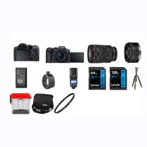 佳能 CANON 微单相机套装 EOS R7  (含机身、镜头 、UV镜、SD储存卡 、神牛灯、相机包、电池、三脚架、干燥箱、转接环等)