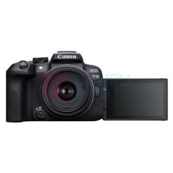 佳能 CANON 相机套装 EOS R10(18-45) 128G卡+UV镜+相机包+三脚架