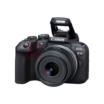 佳能 CANON 相机套装 EOS R10(18-45) 128G卡+UV镜+相机包+三脚架