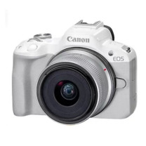 佳能 CANON 数码微单套机 R50 18-45mm 套机128G (白色)