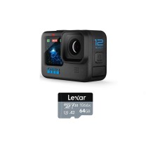GoPro 运动相机 HERO12 Black 防水数码相机 vlog防抖 单机+64GB内存卡