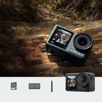 大疆 DJI Osmo Action 4手持运动相机 全能套装+随心换2年 送128G内存卡