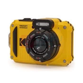 KODAK 数码相机 WPZ2 1635万像素,2.7英寸,1080P高清 (黄色)